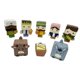 thumbnail image 3 of Juego de 8 figuras de belén navideño de resina con dibujos animados para decoración de mesa, ideal para estantería., 3 of 9