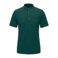 thumbnail image 5 of Henley Shirts for Men 2026 Summer Short Sleeve Casual Loose Waffle Plain Tshirts Polo Shirt with Chest Pocket, 5 of 5