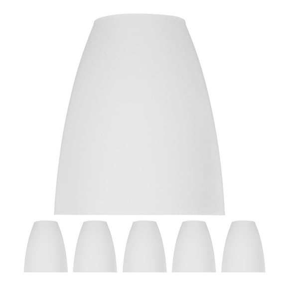 PENIKOKO 6Ud Floor Lamp Shades Replacement White Plastic Lightweight and Portable