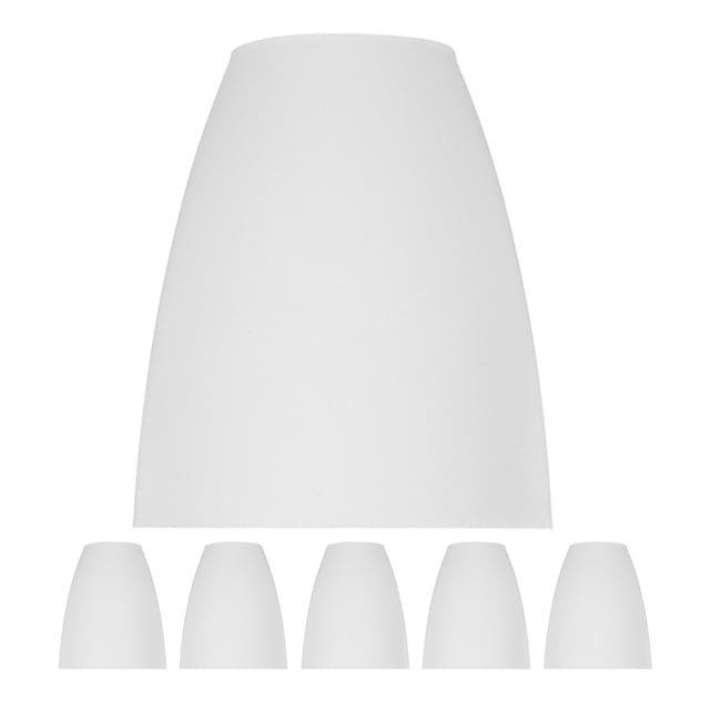 PENIKOKO 6Ud Floor Lamp Shades Replacement White Plastic Lightweight and Portable