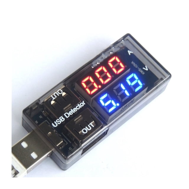 10VA Dual USB Current Voltage Charging Detector Tester Battery Voltmeter Sturdy Ammeter Charger Tester ,Improved Measurement Accuracy
