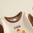 thumbnail image 6 of Cjfdfy Newborn Baby Boy Girl Thanksgiving Outfit Gobble Till You Wobble Romper Waffle Knit Contrast Long Sleeve Bodysuit Cute Little Turkey Thanksgiving Fall Winter Outfit, 6 of 9