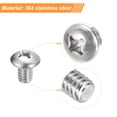 thumbnail image 4 of Uxcell 1/4-20x3/8" Pan Head Machine Screws, Stainless Steel 18-8 Screw, Pack of 20, 4 of 7