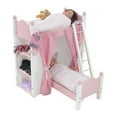 Emily Rose 18 Inch Doll Furniture Loft Bunk Bed with Doll Clothes