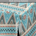 thumbnail image 4 of Aztec Dog Crate Cover, Geometric Themed Striped Art Pattern, Easy to Use Pet Kennel Cover Small Dogs Puppies Kittens, 7 Sizes, Champagne Pale Sky Blue, by Ambesonne, 4 of 6