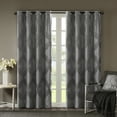thumbnail image 4 of Home Essence Byron Ogee Knitted Jacquard Total Blackout Curtain Panel, 4 of 9