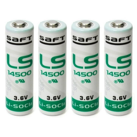 4x SAFT LS14500 AA STD 3.6V/2600mAh Lithium Thionyl Chloride Battery USA SHIP
