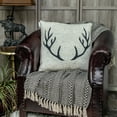 thumbnail image 6 of Parkland Collection Meska Lodge Tan Pillow Cover With Down Insert, 6 of 6