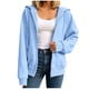 thumbnail image 2 of Neewe Hoodies Shirts for Women Early Fall Long Sleeve Tops Plain Outfits Tops Fashion Full Zip Tees 2025, 2 of 7
