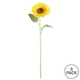 thumbnail image 3 of Vickerman 23" Artificial Yellow Sunflower Stem, 6 per Bag, 3 of 3