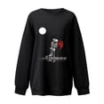 thumbnail image 3 of Puntoco Moda Mujer Acción de Gracias Impreso Blusa Suelta de Manga Larga Cuello Redondo Casual Pullover tops Sweatershirt Puntoco Puntoco-3047, 3 of 4