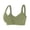 Green GN4XL, variant on YLOMAY Brassiere for Women Ladies Underwear Front Snaps Adjustable Straps No Underwire Bras Solid Color Fashion Brassiere Plus Size Casual Wear Beige 1XL