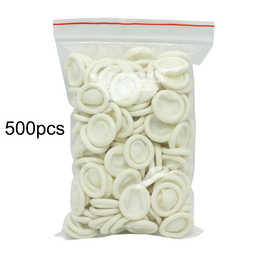 500Pcs disposable latex finger cover fingertip cover rubber gloves