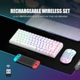 thumbnail image 2 of Combo de teclado y ratón inalámbricos RedThunder K84 White, 2 of 7