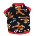 thumbnail image 2 of Zhongxinda Dog Snowman Print Cloth Winter Warmer Fleece Fabric Dog Clothes Warm Clothing For Dogs Pet Coat, 2 of 6