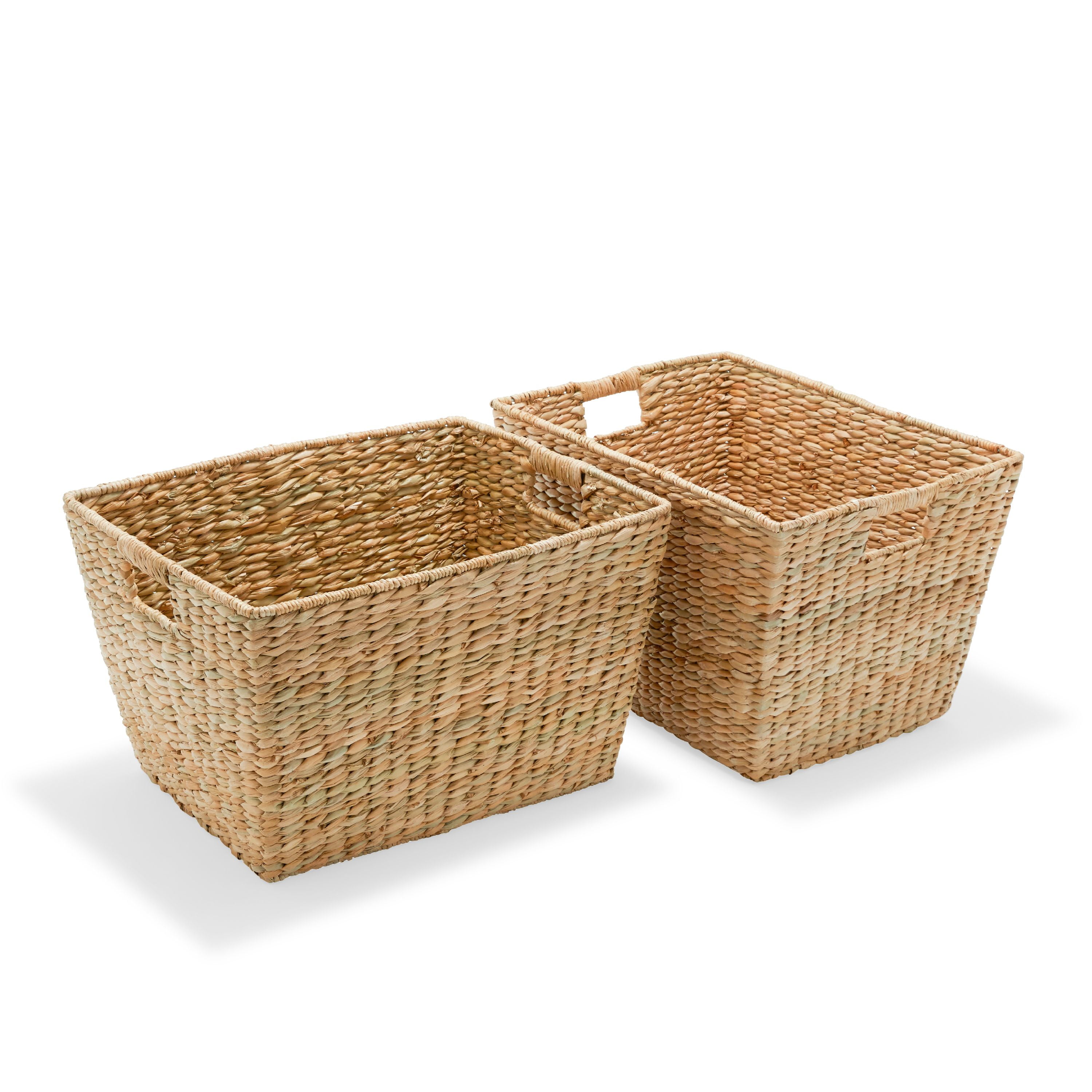 MoDRN Naturals Woven Laundry Utility Basket, Set of 2