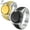 Black, variant on Style Ring 316L Stainless Steel Two-Tone Round Square Flat Top Classic Black Gold Free Yours Forever Engraved
