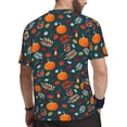 thumbnail image 2 of Wukai Autumn with Pumpkins Print Men's Short-Sleeved Mesh T-Shirt,Quick-Dry Short Sleeve Workout T-Shirt-XX-Large, 2 of 8
