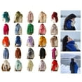 thumbnail image 2 of Large Size Winter Scarf Classical Color Long Muffler Feature Luxurious Fringe Detailing And Multipurpose Use, 2 of 4
