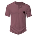 thumbnail image 3 of Men's Summer Casual 4-Button Short Sleeve T-Shirt Stylish, Lightweight, Versatile, Available in Multiple Colors and Sizes, 3 of 3