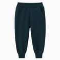 thumbnail image 2 of Gibobby Boys Pants Little Boys Sweatpants Kid Pants Athletic Elastic Waist Soft Lightweight Pants With Pocket Drawstring 2T 3T 4T 5T 6T Big Boys Pants(3-4 Years,Navy), 2 of 4