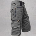 thumbnail image 4 of Lishi Relaxed Fit Cargo Shorts with Multiple Pockets - Perfect for Streetwear, 4 of 5