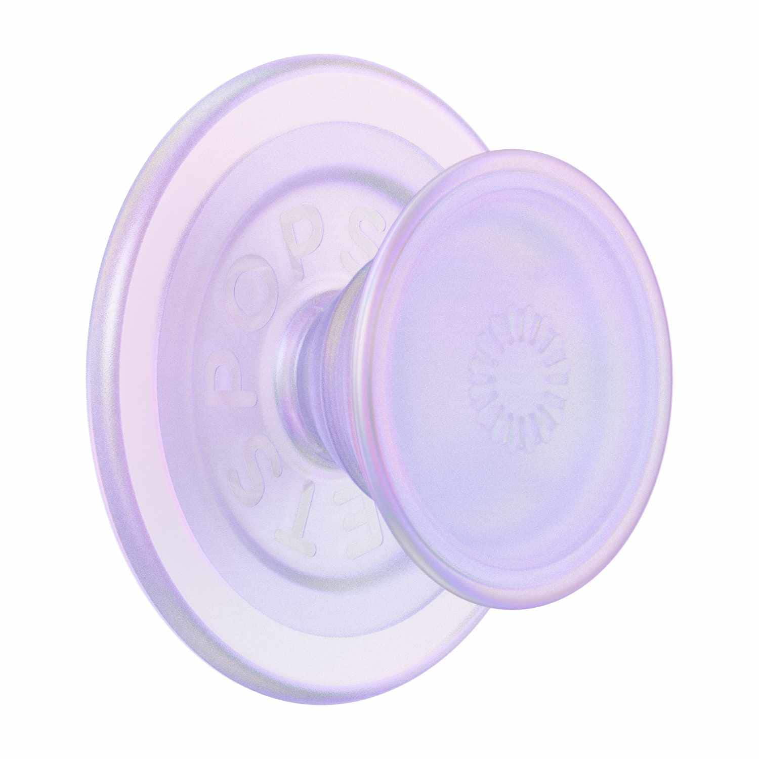 Popsockets PopGrip pour MagSafe Rond avec Anneau Adaptateur Opalescent Clear