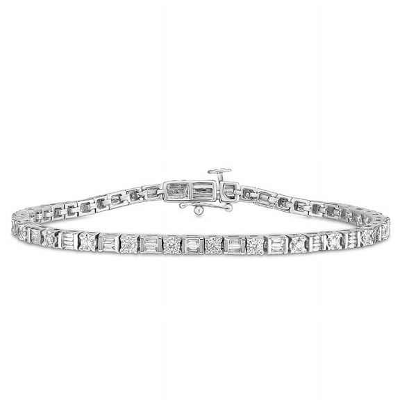 Diamaison 1/2 Cttw Natural Diamond Tennis Bracelet for Adult in 10Kw Gold