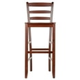 thumbnail image 3 of Winsome Benjamin Ladder-Back Bar Stools, Set of 2, Walnut Finish, 3 of 8