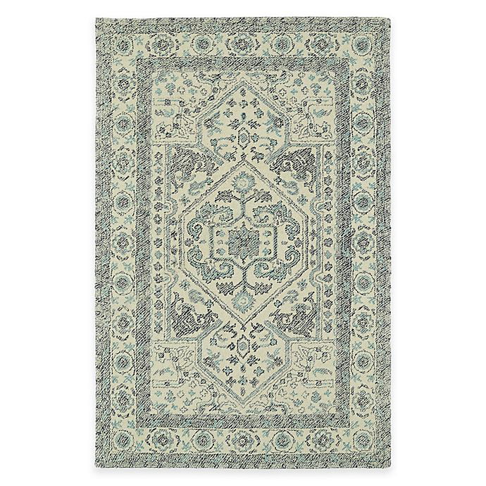 Mad Mats Turkish 4' x 6' Indoor Outdoor Reversible Recycled Plastic Rug Silver 