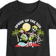 thumbnail image 3 of Nightmare Before Christmas - Spook Up The Sun - Summertime - Toddler And Youth Girls Short Sleeve Graphic T-Shirt, 3 of 5
