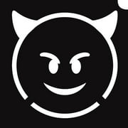 Glimmer Body Art Glimmer Tattoo Stencil - Emoji Devil (5/pk)