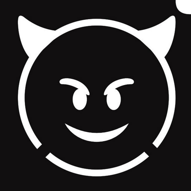 glimmer body art glimmer tattoo stencil emoji devil 5