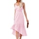 thumbnail image 1 of Sonducket Vestido largo de mujer Casual Spaghetti Strap Swing Sundress Club Noche Fecha Playa Vacaciones Cumpleaños Oficina Ropa de verano Vestidos Rosa S Sonducket AP011094-05, 1 of 5