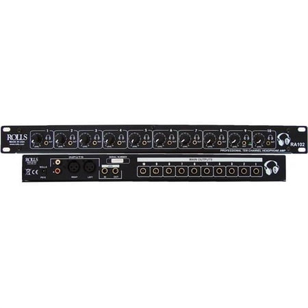 UPC: 0675889010206 | ROLLS RA102 10CH Expandable Headphone Amplifier