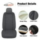 thumbnail image 5 of Juego completo de fundas para asientos de coche CAROMOP, piel sintética, color gris, 5 of 9