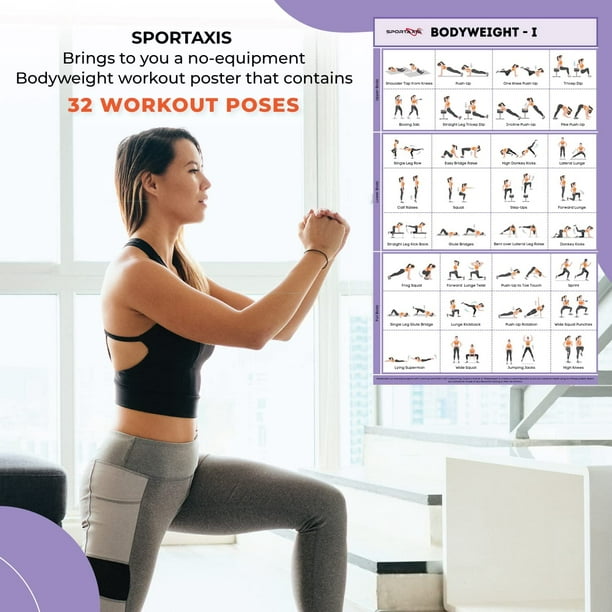 Sportaxis Yoga Poses Poster- 64 Yoga Asanas for Full Body Workout