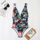 thumbnail image 2 of Conjunto de bikini dividido con estampado de contraste de pecho alto sexy para mujer Conjuntos de traje de baño de una pieza Fridja  nalpqowj61863, 2 of 3