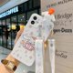 thumbnail image 1 of Pochacco-funda de teléfono con espejo Sanrio para iPhone, carcasa trasera con soporte para modelos 14, 13, 12, 11 Pro Max, Mini, XR, XS MAX, 8, X, 7, SE, 2020 Fivean unisex, 1 of 2