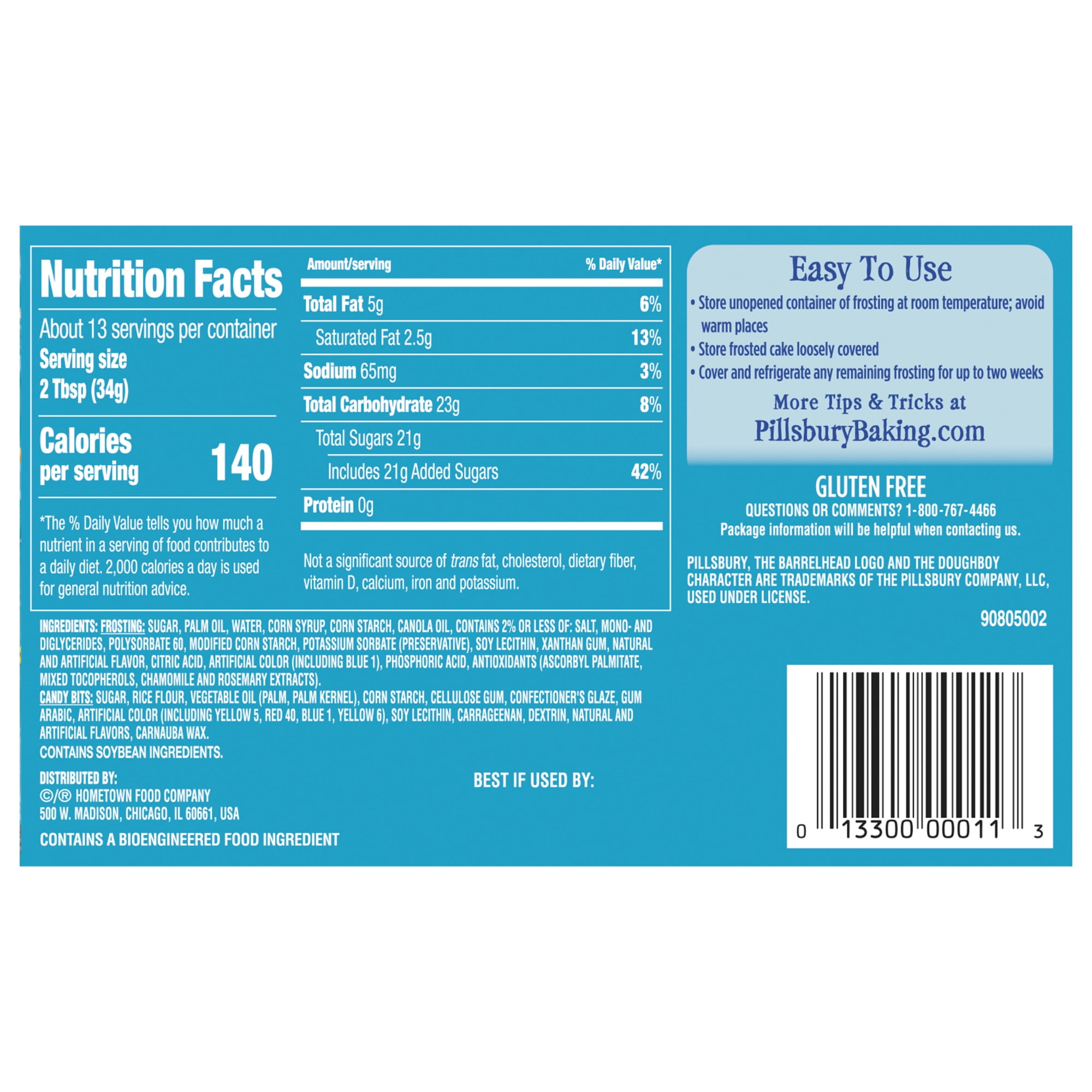 (8 pack) Pillsbury Funfetti Galaxy Frosting, 15.6 Oz Tub