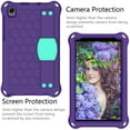 thumbnail image 4 of SaniMore Galaxy Tab A7 Lite 2021 Case wih Screen Protector, Case for Samsung Galaxy Tab A7 Lite 8.7 SM-T220, Rugged Shockproof Cover with Hand Strap, Kickstand, Carrying Shoulder Strap, Purple+Mint, 4 of 8