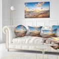 thumbnail image 3 of Designart Sunrise on Beach of Caribbean Sea - Seashore Throw Pillow - 12x20, 3 of 5