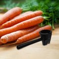 thumbnail image 2 of Easy Carrot Curler Afilador de vegetales multifuncional y pelador de zanahorias Flower Maker (Negro), 2 of 5