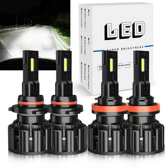 LED Headlight High Low Beam Bulbs 6000K Cool White for 2007-2020 Chevrolet Silverado 1500