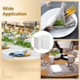 thumbnail image 6 of 50 PCS Disposable Paper Napkins for Fork Knife Spoon, White Decorative Napkins,15.7 x 15.7 Inches Pre-folded for Easy Setup, Ideal for Events, Parties, and Banquets, 6 of 6