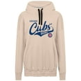 thumbnail image 2 of Women's Levelwear Khaki Chicago Cubs Oversized Waterfall Glide Hoodie, 2 of 3