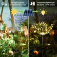 thumbnail image 5 of DIY Solar Garden Lights, 120 LED Solar DIY Flowers Fireworks Stars Lights Outdoor, Waterproof Solar Powered Pathway Lights for Path Lawn Walkway Patio Yard Christmas, (2 Pack, Warm White), 5 of 7