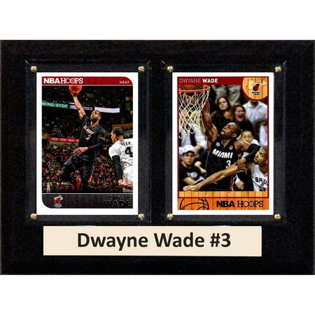 - C&I Collectables NBA 6x8 Dwayne Wade Miami Heat 2-Card Plaque