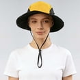 thumbnail image 2 of AJGRHE Sun Hat for Men Women UPF50+ Fishing Hat Waterproof Breathable Bucket Hat, UV Protection Wide Brim Summer Safari Hats Yellow A, 2 of 5