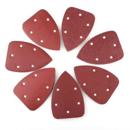 - 70 PCS Mouse Detail Sander Sandpaper Sanding Pads Sheets, 5-Hole, Assorted 40/60/80/120/180/240/320 Grit